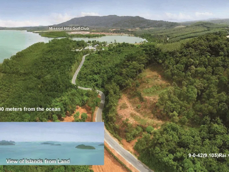 9.1 Rai Sea View Land, 100m to Beach, Near Mission Hills, Freehold - Thalang, Phuket - Main photo