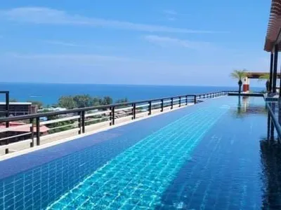 1-Bedroom Sea View Condo for Rent, Karon, 15 Min Walk to Beach - Karon, Phuket - Property for sale or rent in Phuket