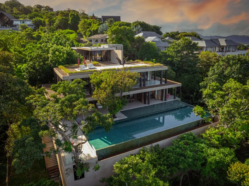 5-Bedroom Cliffside Infinity Pool Villa for Sale, Kamala, Freehold - Kamala, Phuket - Main photo