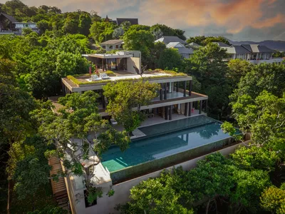 5-Bedroom Cliffside Infinity Pool Villa for Sale, Kamala, Freehold - Kamala, Phuket - Property for sale or rent in Phuket