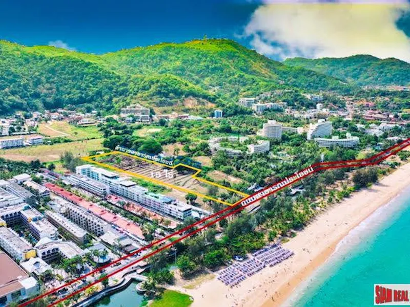 แปลงที่ดินติดหาดกะรนหายาก เพื่อการพัฒนา - Karon, Phuket - ภาพหลัก