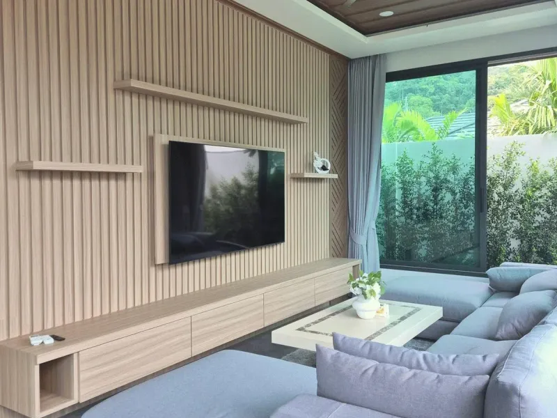 3-Bedroom Modern Villa with Wood and Stone Finishes for Rent, Nai Harn - Nai Harn, Phuket - Main photo