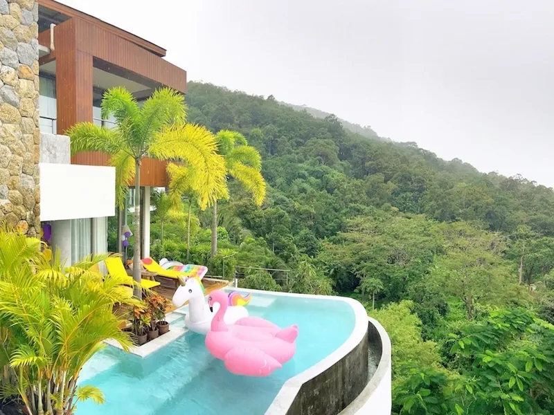 Sea View Cliffside Villa, 4+1-Bed, Bang Tao for Rent - Bang Tao, Phuket - Main photo