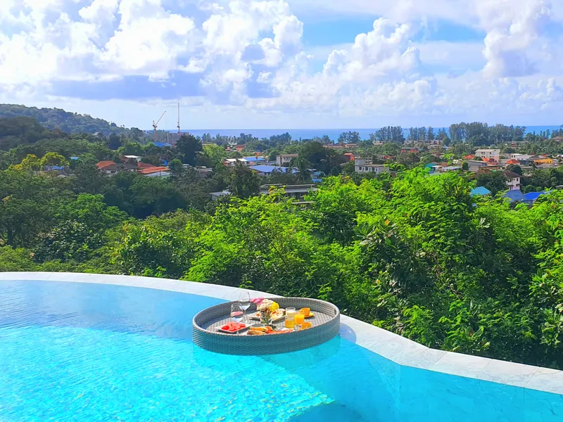 Sea View Cliffside Villa, 4+1-Bed, Bang Tao for Rent - Bang Tao, Phuket - Main photo