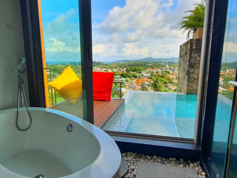Sea View Cliffside Villa, 4+1-Bed, Bang Tao for Rent - Bang Tao, Phuket - Main photo