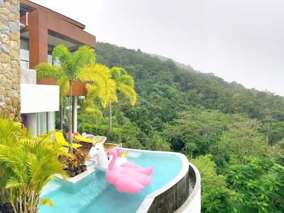 Vue sur Mer, à Flanc de Falaise, Villa 4+1 Chambres, Bang Tao – À Louer - Bang Tao, Phuket - Propriété à vendre ou louer à Phuket