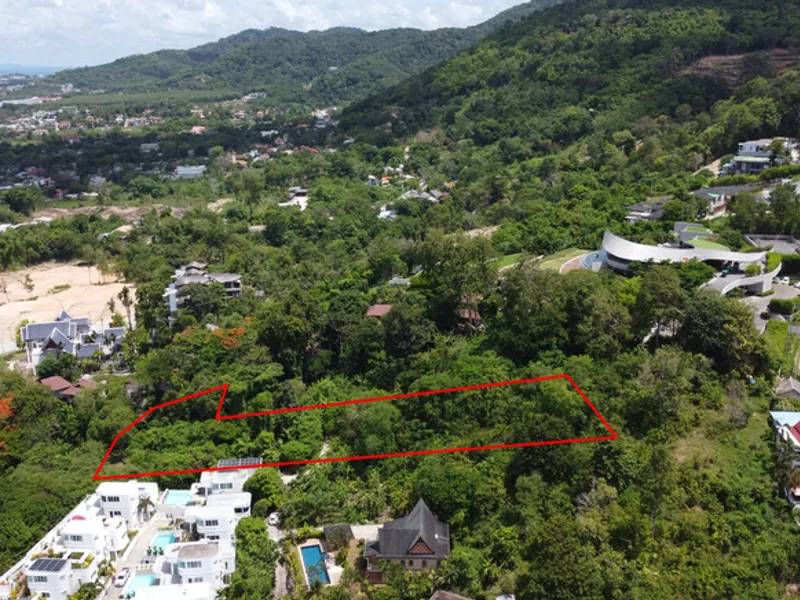 1.8 Rai Sea View Hillside Land for Sale, Chalong - Chalong, Phuket - Main photo