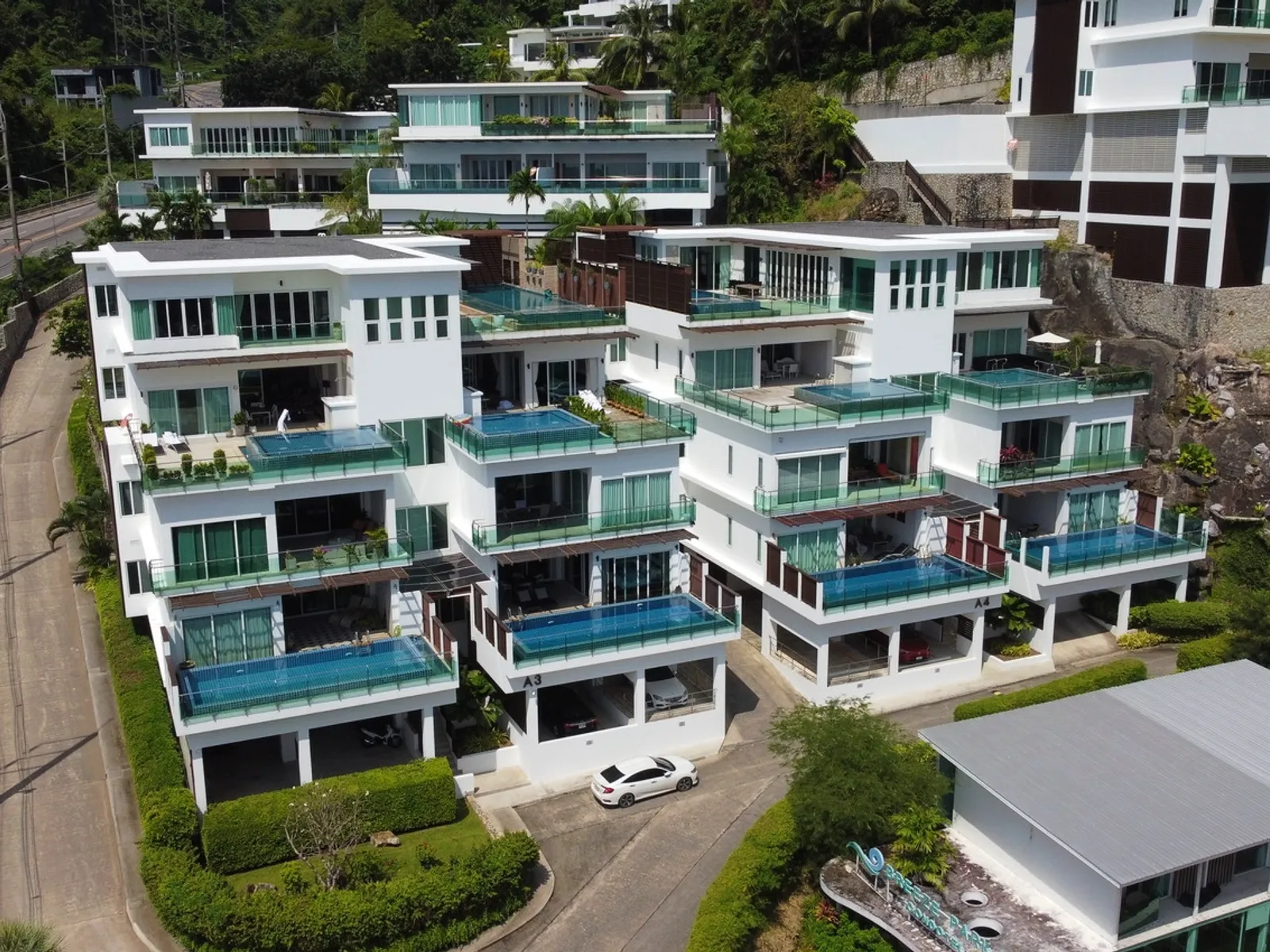 Kamala Falls, 3-Bedroom Sea View Pool Apartment for Rent, Kamala - Kamala, Phuket - Photo 1