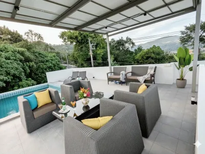 2-Bedroom Hillside Pool Villa for Rent, Chalong, Sea & Temple Views - Chalong, Phuket - Photo 4