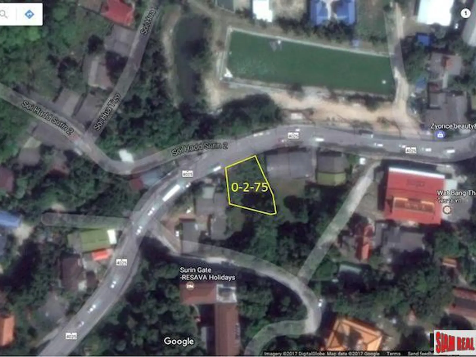 1,100 sqm Land Plot for Sale, Surin Beach, 2 km to Beach, Freehold - Surin Beach, Phuket - Photo 2