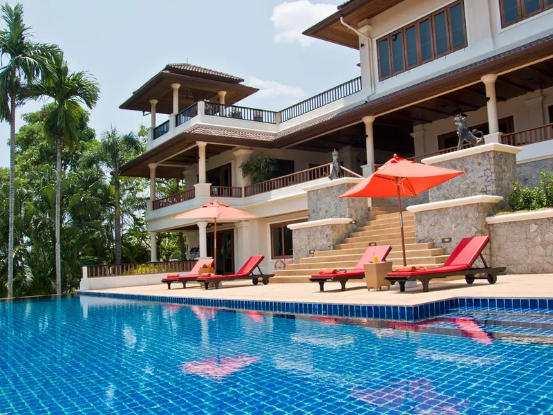 Lakewood Hills, 6-Bedroom Sea View Pool Villa for Sale, Layan, Freehold - Layan, Phuket - Main photo