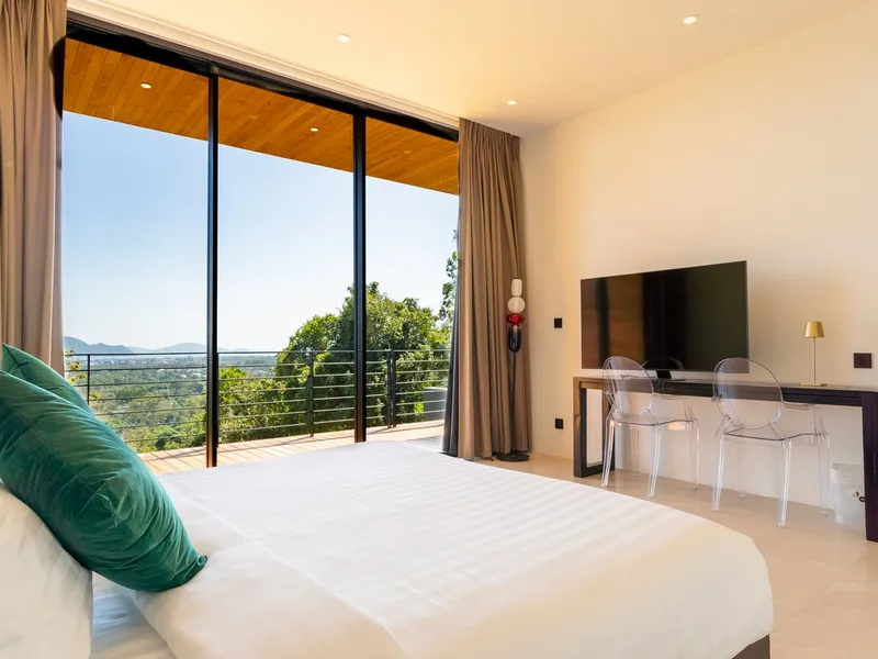 5-Bedroom Hilltop Sea View Pool Villa for Rent, Chalong - Chalong, Phuket - Main photo