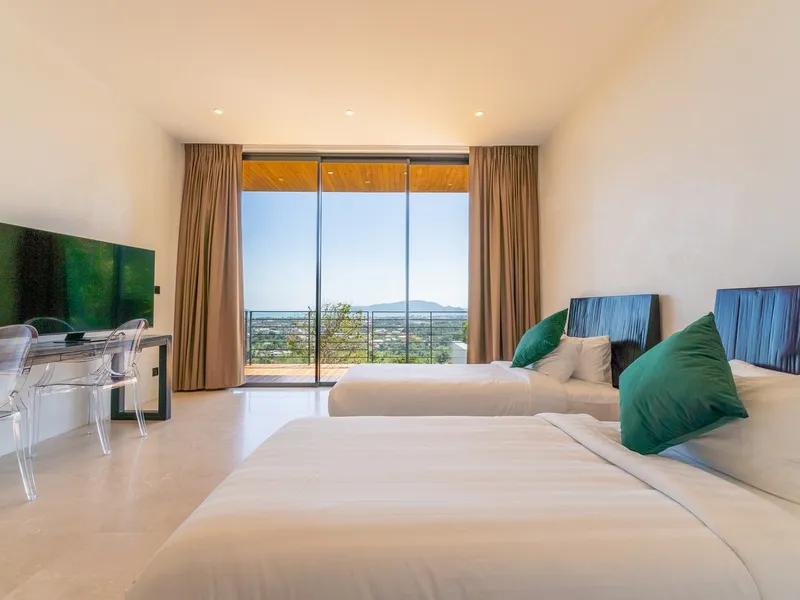5-Bedroom Hilltop Sea View Pool Villa for Rent, Chalong - Chalong, Phuket - Main photo