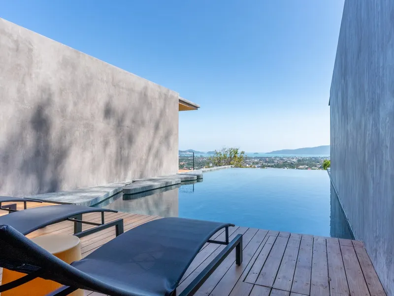 5-Bedroom Hilltop Sea View Pool Villa for Rent, Chalong - Chalong, Phuket - Main photo